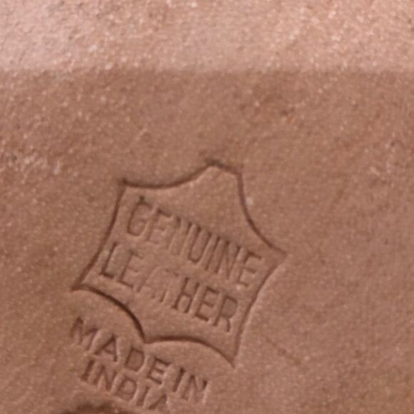 Boho genuine leather lace up Pom Pom sandals 10 - Picture 6 of 6